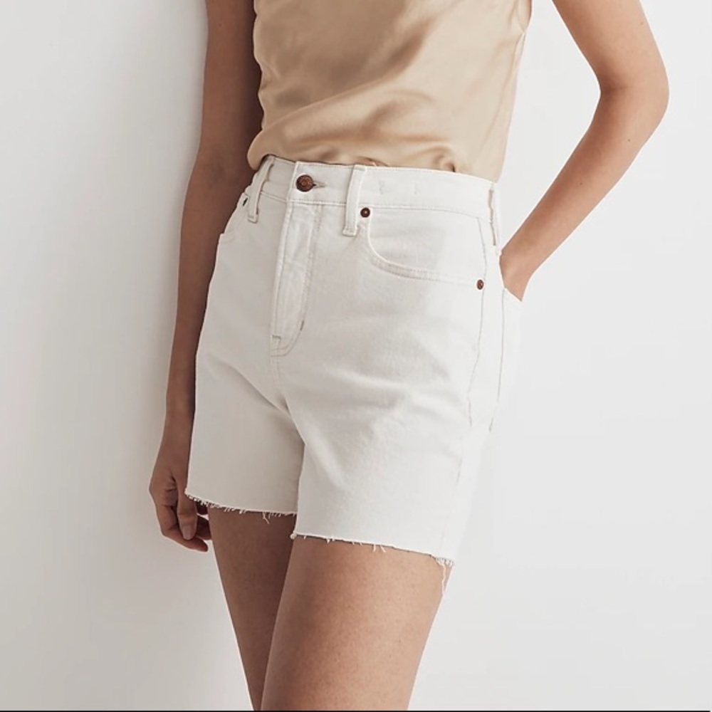 Madewell Perfect Vintage Jean Short in Ecru sz 23